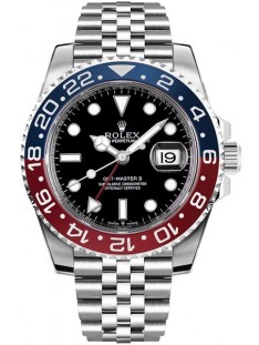 Rolex GMT-Master II Pepsi Luxury Men's Watch 126710BLRO