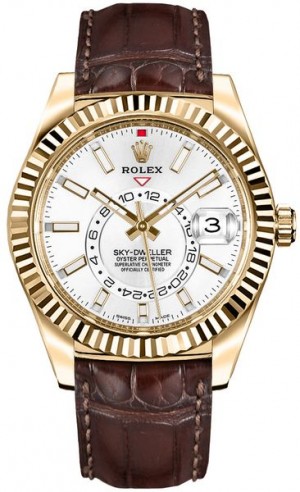 Rolex Sky-Dweller Gold Men's Watch 326138