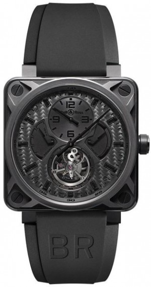 Bell & Ross Aviation Instruments Black Carbon Fiber Dial Watch BR01-TOURB-PHANTOM