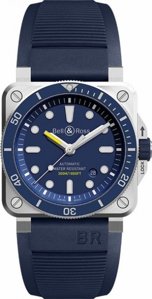 Bell & Ross Aviation Instruments Blue Dial Men's Watch BR0392-D-BU-ST/SRB