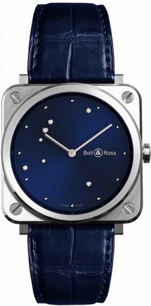 Bell & Ross Aviation Instruments BR S Blue Diamond Eagle Men's Watch BRS-EA-ST/SCR