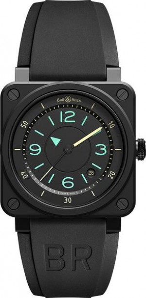 Bell & Ross Aviation Instruments Black Dial Men's Watch BR0392-IDC-CE/SRB
