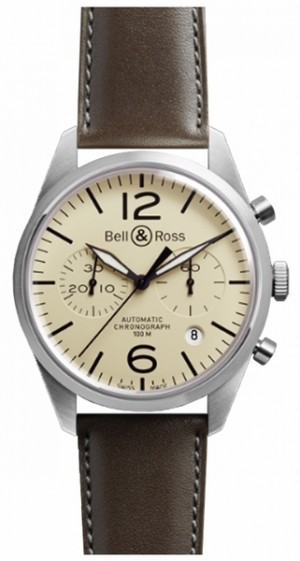 Bell & Ross Vintage Original Chronograph Men's Watch BRV126-BEI-ST/SCA