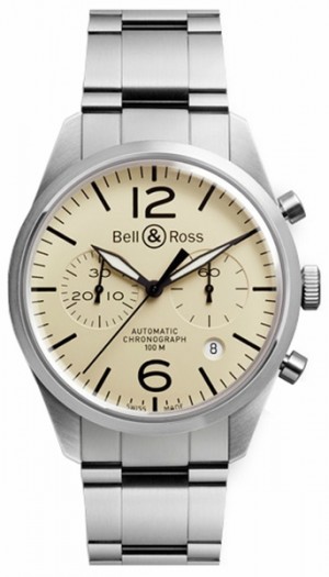 Bell & Ross Vintage Original Men's Watch BRV126-BEI-ST/SST