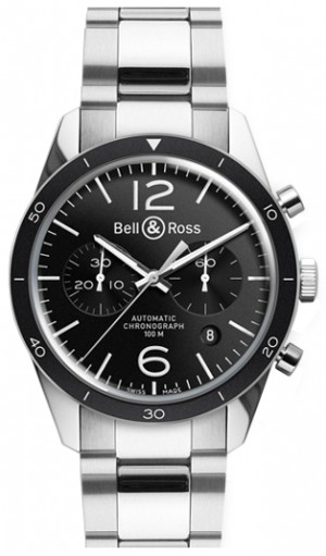 Bell & Ross Vintage Original Stainless Steel Men's Watch BRV126-BL-BE/SST