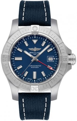 Breitling Avenger Automatic GMT 45 Blue Dial Men's Watch A32395101C1X1