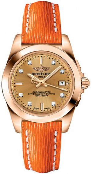 Breitling Galactic 32 Sleek Diamonds Women's Watch H7133012/H550-255X