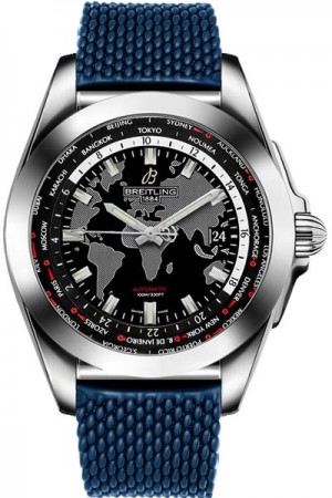 Breitling Galactic Unitime Steel Men's Watch WB3510U4/BD94-280S