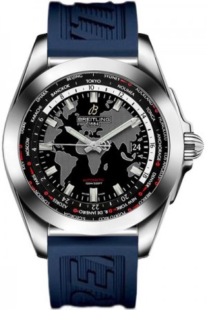 Breitling Galactic Unitime Steel Men's Watch WB3510U4/BD94-121S
