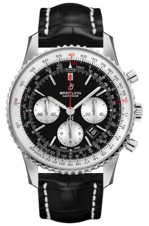 Breitling Navitimer 1 B01 Chronograph 43 Black Dial Men's Watch AB0121211B1P1