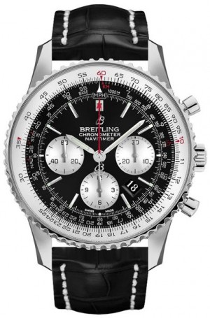 Breitling Navitimer 1 Chronograph Black Dial Men's Watch AB0127211B1P2