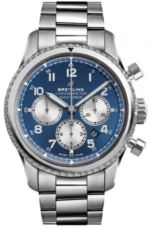 Breitling Navitimer 8 B01 Chronograph 43 Blue Dial Men's Watch AB0117131C1A1