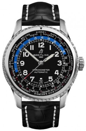 Breitling Aviator 8 B35 Automatic Unitime 43 Men's Watch AB3521U41B1P1
