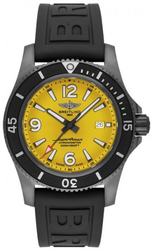 Breitling Superocean 46 Black Steel Men's Watch M17368D71I1S1