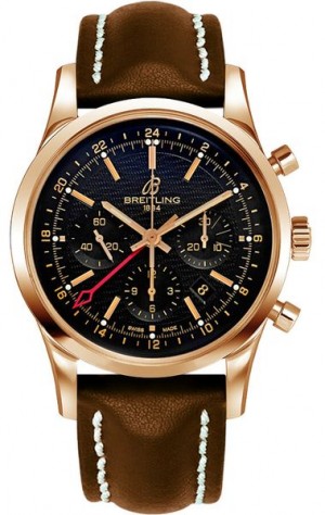 Breitling Transocean GMT Black Dial Men's Watch RB045112/BC68-438X