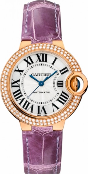 Cartier Ballon Bleu 18k Pink Gold Diamond Women's Watch WE902066