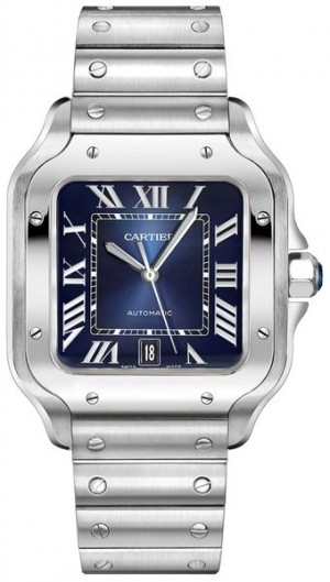 Cartier Santos De Cartier Blue Dial Men's Watch WSSA0013