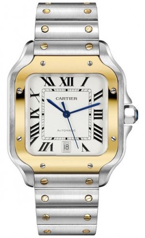 Cartier Santos De Cartier Silver Dial Men's Watch W2SA0006