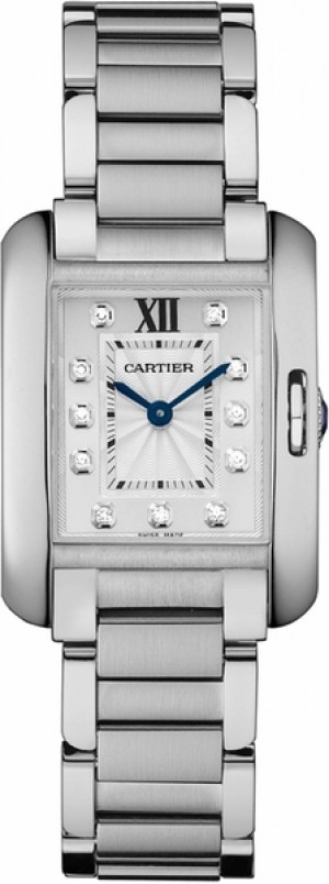 Cartier Tank Anglaise Diamond Dial Women's Watch W4TA0003