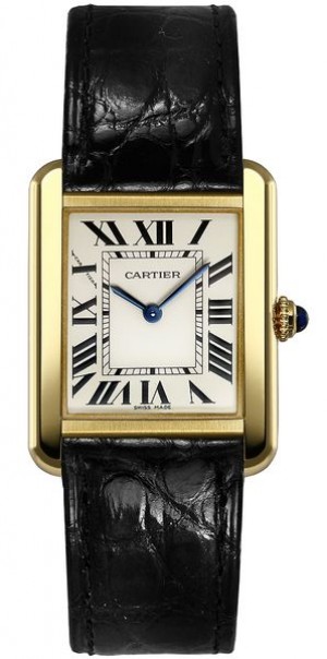 Cartier Tank Solo 18k Yellow Gold Women's Watch W5200002