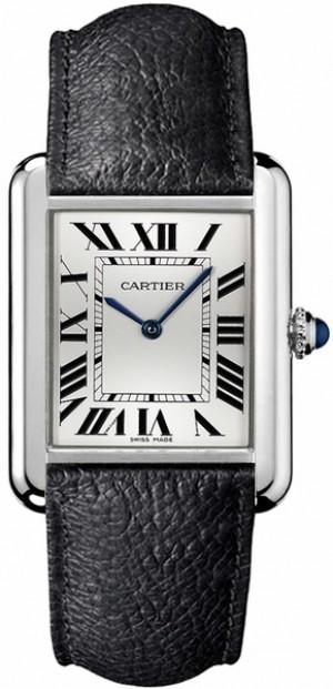 Cartier Tank Solo Steel Roman Numeral Dial Men's or Women's Watch WSTA0028