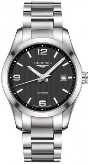 Longines Conquest Classic Black Dial Men's Dress Watch L2.785.4.56.6