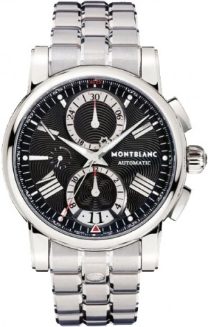 MontBlanc Star Black Dial Automatic Chronograph Men's Watch 102376