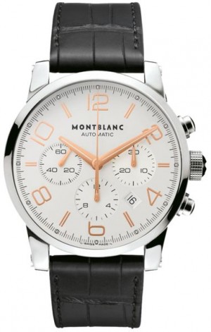 MontBlanc TimeWalker Chronograph Silver Dial Men's Watch 101549