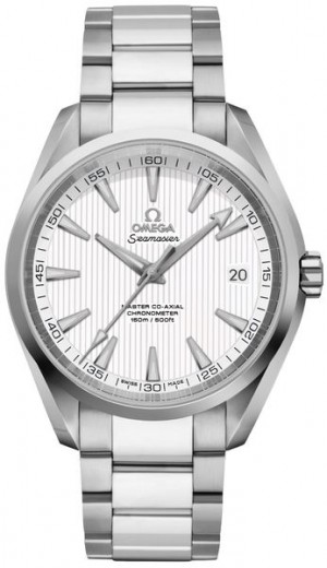 Omega Seamaster Aqua Terra Silver Teak Pattern Dial Men's Watch 231.10.42.21.02.003