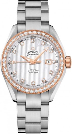 Omega Seamaster Aqua Terra Diamond Women's Luxury Watch 231.25.34.20.55.003