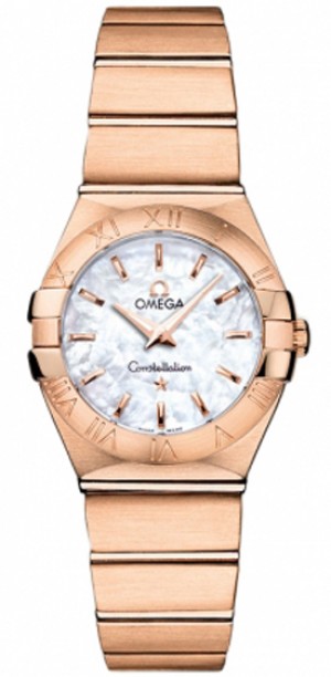 Omega Constellation Solid Rose Gold Luxury Women's Watch 123.50.24.60.05.001