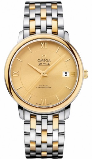 Omega De Ville Prestige Champagne Dial Men's Watch 424.20.37.20.08.001