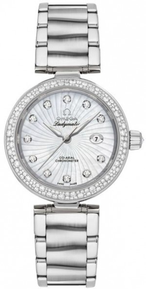 Omega De Ville Ladymatic 34mm Automatic Chronometer Women's Watch 425.35.34.20.55.001