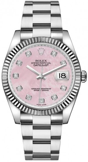 Rolex Datejust 36 Pink Diamond Women's Watch 116234