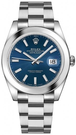 Rolex Datejust 41 Blue Dial Men's Watch 126300