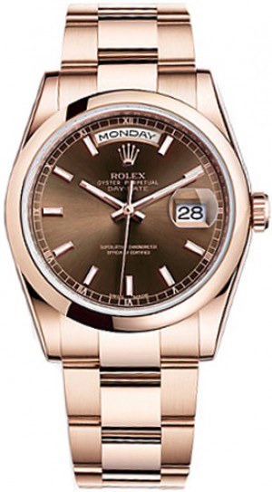 Rolex Day-Date 36 Domed Bezel Men's Watch 118205
