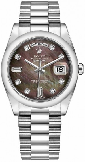 Rolex Day-Date 36 President Bracelet Platinum Watch 118206