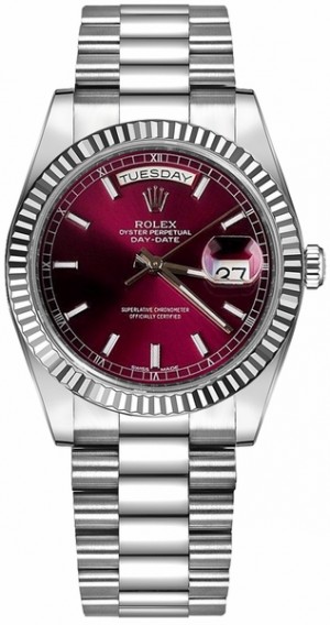 Rolex Day-Date 36 White Gold Men's Watch 118239