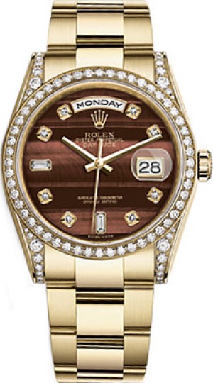Rolex Day-Date 36 Diamond Gold Watch 118388