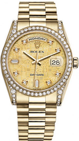Rolex Day-Date 36 Solid 18K Yellow Gold Watch 118388