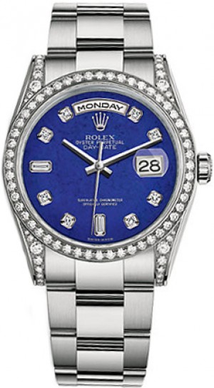 Rolex Day-Date 36 Blue Dial Gold Watch 118389