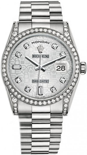 Rolex Day-Date 36 Luxury White Gold Watch 118389