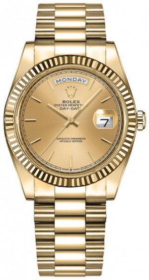 Rolex Day-Date 36 18k Yellow Gold Women's Watch 128238