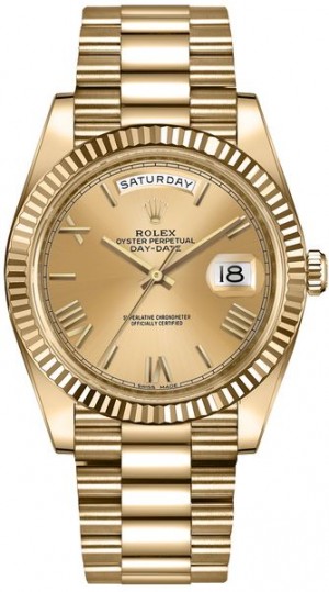 Rolex Day-Date 40 Solid 18K Gold Men's Watch 228238