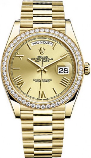 Rolex Day-Date 40 Solid 18K Yellow Gold Men's Watch 228348RBR