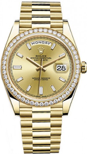 Rolex Day-Date 40 Solid Gold Men's Watch 228348RBR