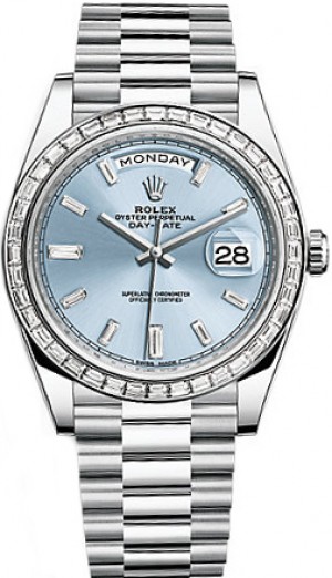 Rolex Day-Date 40 Platinum Men's Watch 228396TBR