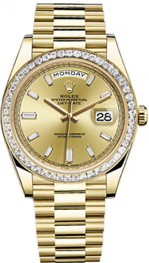 Rolex Day-Date 40 Solid Gold Men's Watch 228398TBR