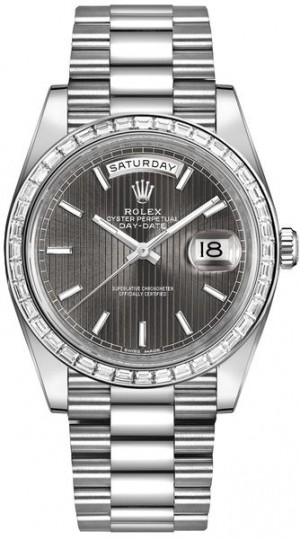 Rolex Day-Date 40 Diamond Bezel Men's Watch 228396TBR