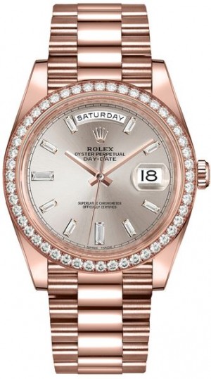 Rolex Day-Date 40 Sundust Diamond Dial Men's Watch 228345RBR
